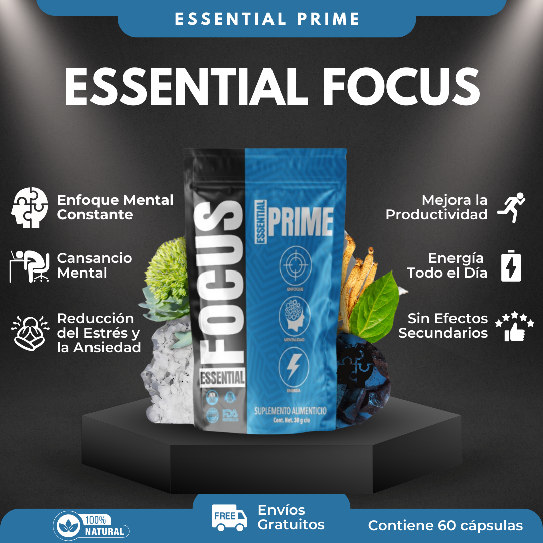 Nootrópico Essential Focus - 60 Cápsulas