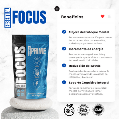 Nootrópico Essential Focus - 60 Cápsulas