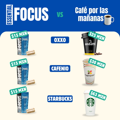 Nootrópico Essential Focus - 60 Cápsulas